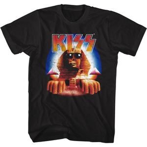 Kiss Hits Sphinx Black Adult T-Shirt